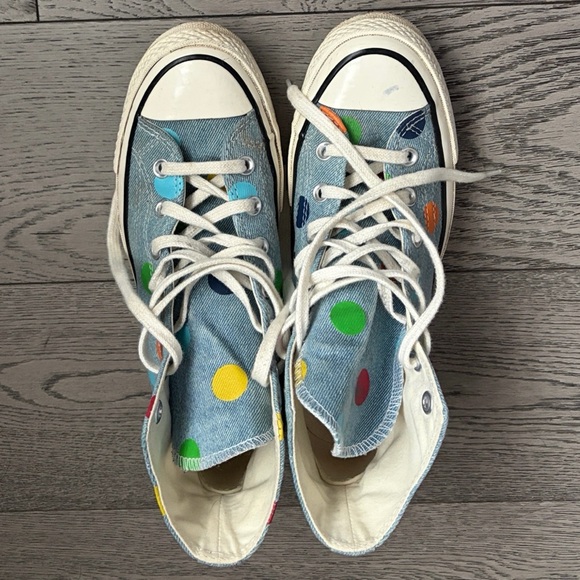 Converse All Stars Shoes - Converse Blue Golf Wang Edition Chuck 70 High Sneakers